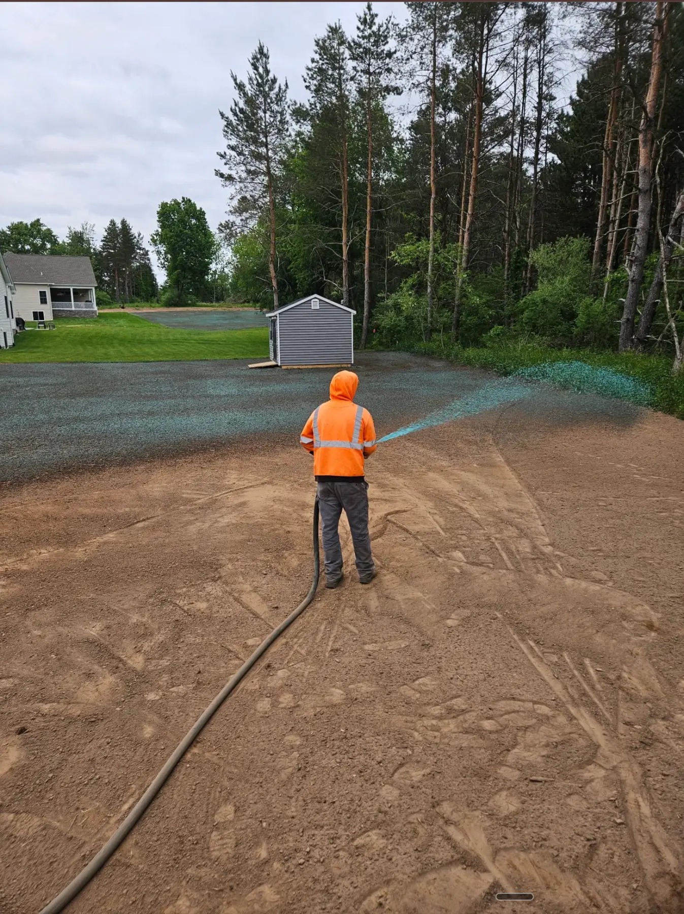 CB OnSite completing surface restoration on a prepared residential lot